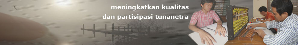 Terwujudnya Kesamaan Kesempatan Melalui Kesetaraan Perlakuan di bidang Pendidikan dan Tenaga kerja Harapan Tunanetra Indonesia